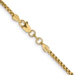 14K 1.75mm Semi-Solid Round Box with Lobster Clasp Chain - Image 3