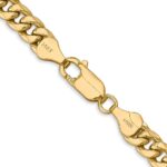 14K 6mm Semi-Solid Miami Cuban with Lobster Clasp Chain - Image 3