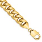 14K 11mm Semi-Solid Miami Cuban with Lobster Clasp Chain