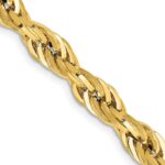 14K 5.4mm Semi Solid Rope with Lobster Clasp Chain