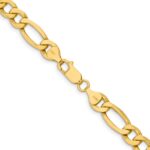 14K 8.5mm Semi-Solid Figaro with Lobster Clasp Chain - Image 3
