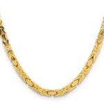 14K 5.25mm Byzantine with Lobster Clasp Chain - Image 2