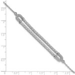 14k White Gold 2 carat Lab Grown Diamond VS/SI+ G+ Complete 6.5 inch with 1 inch extension Bracelet - Image 5