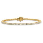 14k 2 carat Lab Grown Diamond VS/SI+ G+ Complete Tennis Bracelet - Image 3