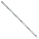 14k White Gold  12 1/2 carat Lab Grown Diamond VS+ F+ Complete Tennis Bracelet - Image 2