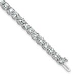 14k White Gold  14 carat Lab Grown Diamond VS/SI+ G+ Complete Tennis Bracelet