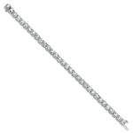 14k White Gold 16 carat Lab Grown Diamond VS+ F+ Complete Tennis Bracelet - Image 2