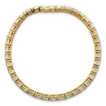 14k 10 carat Lab Grown Diamond VS/SI+ G+ Complete Emerald Tennis Bracelet - Image 4