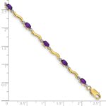 10k Diamond and Amethyst Bracelet - Image 4