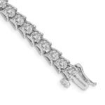 14k White Gold Complete 5/8 carat Diamond Illusion Setting 7 inch Tennis Bracelet