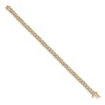 14k Complete 5/8 carat Diamond Illusion Setting 7 inch Tennis Bracelet - Image 2