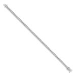 10k White Gold Illusion Setting Diamond Bracelet - Image 3