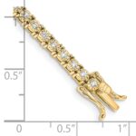 14k Complete 1 carat Diamond Illusion Setting 7 inch Tennis Bracelet - Image 4