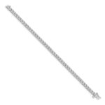 14k White Gold 2 carat Lab Grown Diamond VS/SI+ G+ Complete 7 inch Illusion Setting Bracelet - Image 2