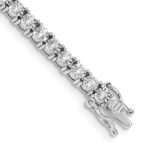 14k White Gold Complete 2 carat Diamond Illusion Setting 7.5 inch Tennis Bracelet