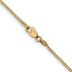 14K 1.1mm Box with Lobster Clasp Chain - Image 3