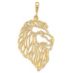 14k Filigree Lions Head Pendant - Image 3