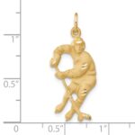 14k Hockey Player Charm - Image 4