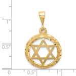14k Star Of David Round Charm - Image 4