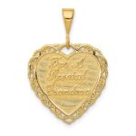 14k Reversible FOR A SPECIAL GRANDMA / SO MANY HEARTS Pendant
