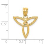 14k Trinity Symbol Charm - Image 4