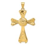 14k Large Polished Celtic Cross Pendant