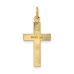 14k Diamond-cut Cross Pendant - Image 3