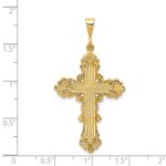 14k Fleur De Lis Cross Pendant - Image 3