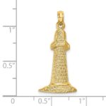 14k Lighthouse Charm - Image 3