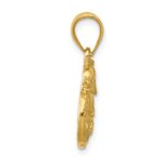 14k Dolphin and Sanddollar Charm - Image 2