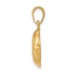 14k Polished Domed Open-Backed Volleyball Pendant - Image 2