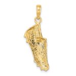 14k Polished Open-Backed Soccer Cleat Shoe Charm - Image 4