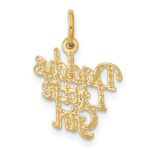 14k DADDYS LITTLE GIRL Charm - Image 3