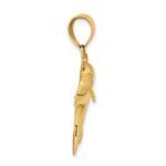 14k Dolphin Pendant - Image 2