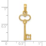 14K Polished 3-D Key Charm - Image 5