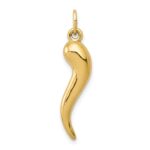 14k 3-D Italian Horn Charm