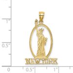 14k Cut-out NEW YORK with Statue of Liberty Charm - Image 4