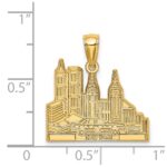 14k Cut-out New York Skyline with Taxi Charm - Image 4
