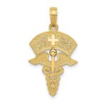 14k Caduceus with Nurses Cap Pendant