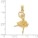 14k Dancing Ballerina Pendant - Image 4