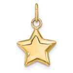 14k 3-D Puffed Star Charm - Image 3
