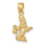 14k 3-D Virgo Zodiac Charm - Image 5