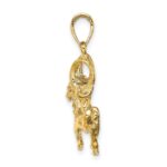 14k Large Aries Zodiac Charm - Image 2