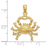 14k Large Cancer Zodiac Charm - Image 3