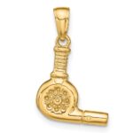 14k 3-D Blow Dryer Pendant - Image 3