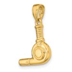 14k 3-D Blow Dryer Pendant - Image 5
