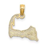 14K CAPE COD Map Charm - Image 4