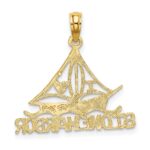 14k I HEART STONE HARBOR Sailboat Charm - Image 4