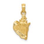 14k 3-D Conch Shell Pendant - Image 4