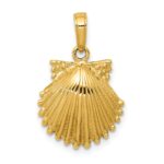 14k Scallop Shell Pendant